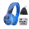 YUSONIC Toddler Headphones Wireless,Kids camo Bluetooth Headphones, 5 Button Easy Use, 93db Foldable with Built-in Mic for Cell Phones TV Tablet…