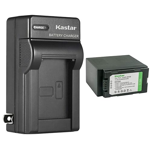 Kastar 1-Pack CGA-D54 Battery and AC Wall Charger Replacement for Panasonic AG-DVC80 AG-DVC80P, AG-DVC180 AG-DVC180A, AG-DVX100, AG-DVX100A