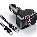 Degeca USB C Car Charger Fast Charging 170W, PD3.1 Single Type-C Port Max Output Power 140W Car Charger with Real-Time Display for MacBook, Laptop