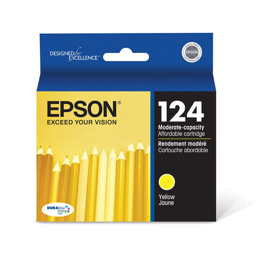 Epson T124420 DURABrite Ultra Yellow Moderate Capacity Cartridge Ink