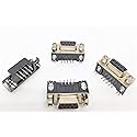 PC Accessories - Connectors Pro DB9 Female Right Angle PCB Mount Connector, 90 Degree D-Sub, 10-Pack