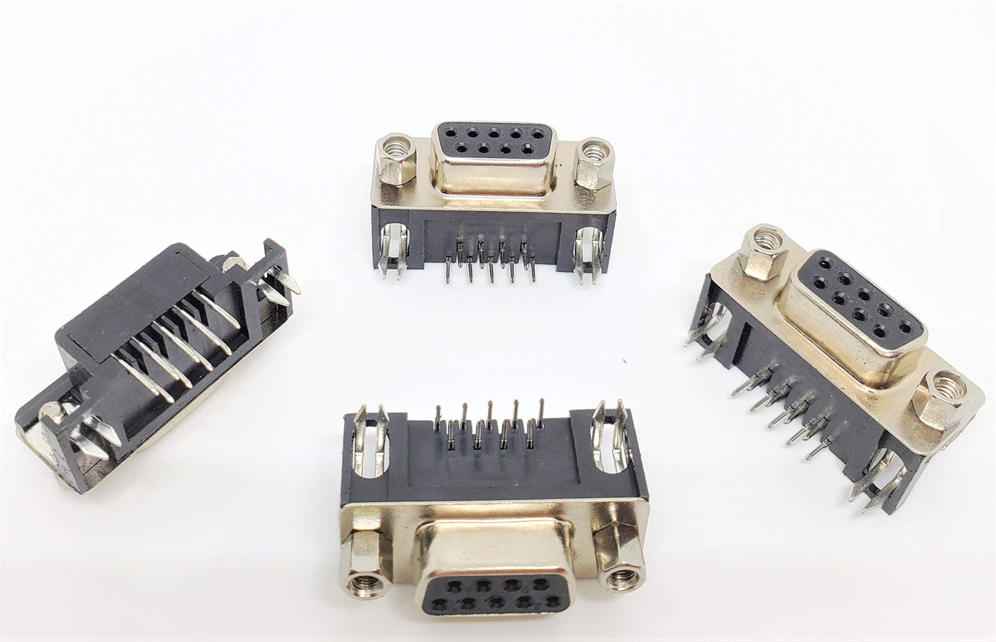 PC Accessories - Connectors Pro DB9 Female Right Angle PCB Mount Connector, 90 Degree D-Sub, 10-Pack