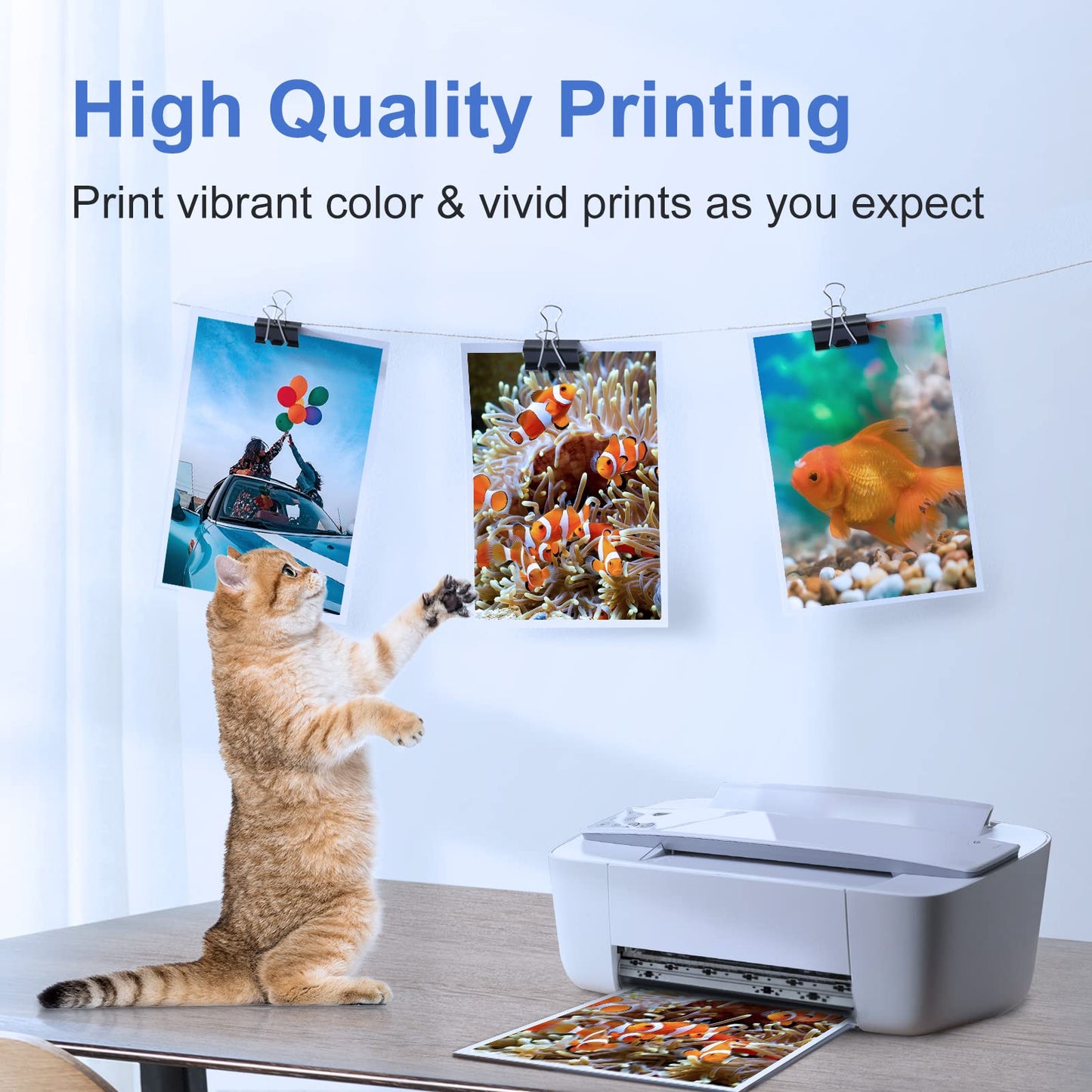 63XL Ink Cartridge Combo Pack Replacement for HP Ink 63 63XL Color Ink Cartridges Works for HP OfficeJet 3830 4650 5255 5258 5200 4655 4512 Deskjet