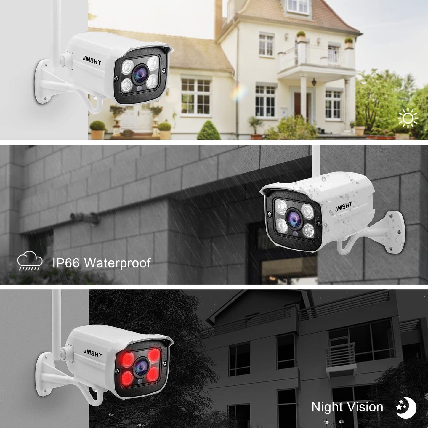 Wireless Security Camera System with Two Way Audio/1TB Hard Drive,Complete Surveillance Systems with Full HD 8CH NVR 4Pcs 1080P,Plug&Play,Night
