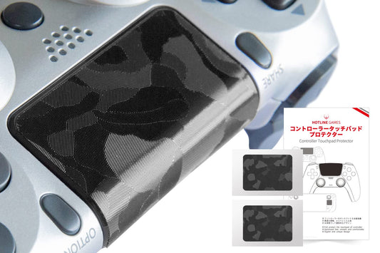 2Pcs of HOTLINEGAMES Touchpad Protector Compatible with PS4 Controller, Enhanced Texture Skin Compatible with PlayStation 4 DualShock,Pre-Cut,Easy