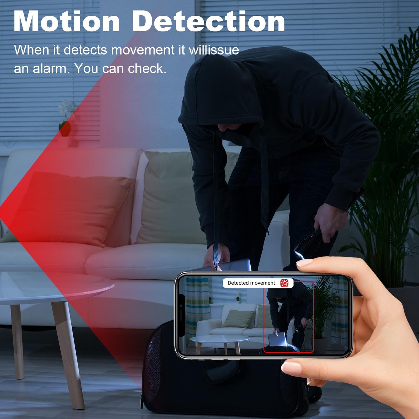 LYPXYYDS 1080P Camera Charger with 2.4Ghz/5Ghz WiFi - Wireless Mini Camera for Pets Nanny - Real Time Monitoring - Small Nanny Cam for Indoor Home