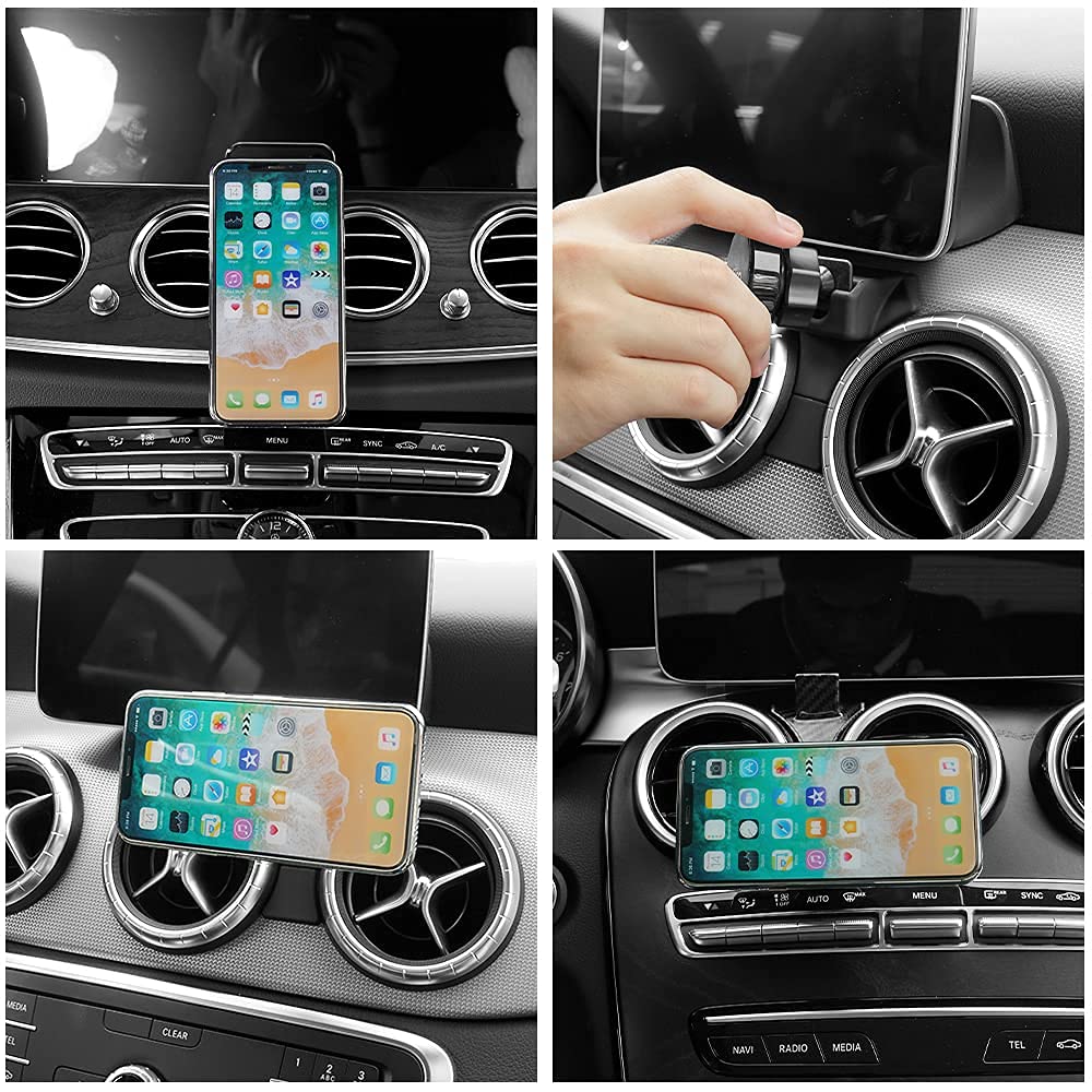 KUCOK Car Phone Holder Mount Fit for Nissan Rogue 2014-2020,Custom Fit Air Vent Car Phone Mount Magnet,Dashboard Mini Size Car Phone Stand for 3-7