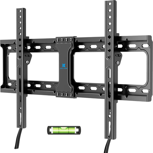 UL Listed Fixed TV Wall Mount for 37-86 Inch Screens, Low Profile TV Mount Fits 16", 18", 24" Studs, Wall Mount Bracket with Quick Release Lock, Max