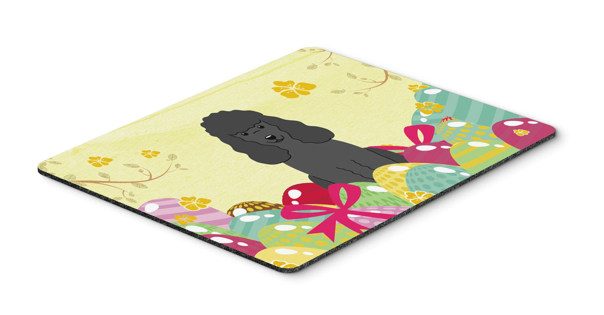 Caroline's Treasures BB6071MP Easter Eggs Poodle Black Mouse Pad, Hot Pad or Trivet for Home Office Gaming Working Computers Laptop Mouse Mat,Washable