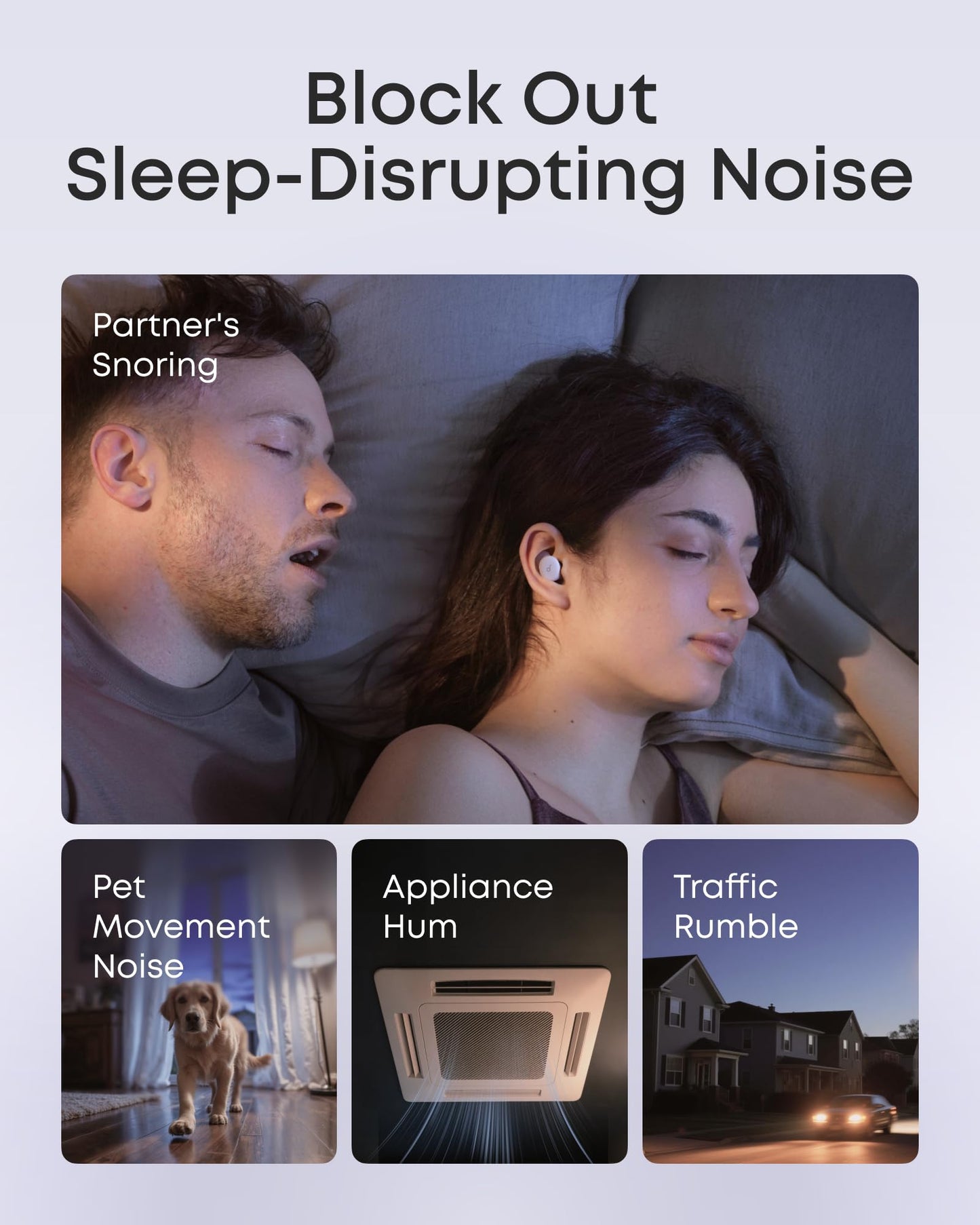 Soundcore Sleep A30 Special by Anker, Noise Reduction Sleep Earbuds