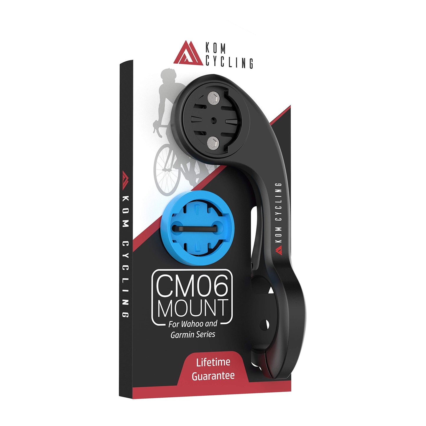 KOM Cycling CM06 Quick Release GoPro Computer Mount for Wahoo and Garmin Bike Computers (Bike Mount Compatible with Edge 1050, Wahoo Ace and Others)