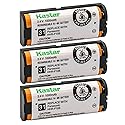 Kastar 3-Pack 2.4V 1000mAh Ni-MH Rechargeable Battery Replacement for Panasonic HHR-P105 HHR-P105A Type 31 91AAALH2BXZ Battery and Panasonic Home