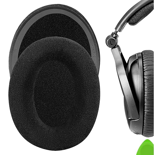 Geekria Comfort Velour Replacement Ear Pads for Sennheiser PXC350, HD 380/380 PRO, PC 350/350 SE, HME95, HMEC250 Headphones Ear Cushions, Repair Parts
