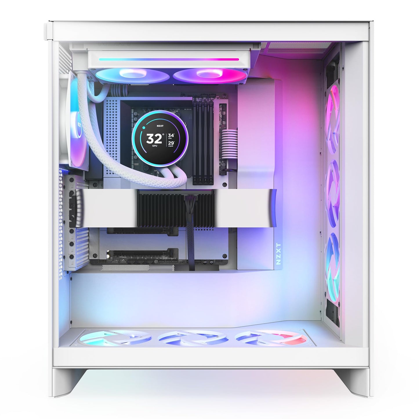 NZXT Kraken Elite 240 RGB 2024 - AIO CPU Liquid Cooler - 240mm Radiator - 2 x F120P Fans - Customizable 2.72" IPS LCD - NZXT Turbine Pump - AMD® AM5
