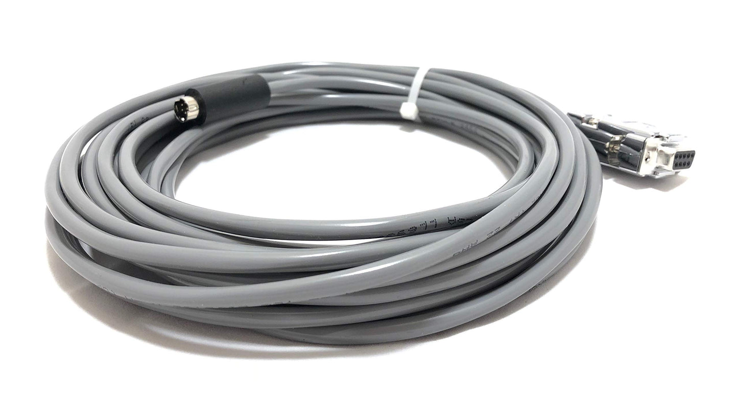 Go Electronic 100' EVI Control Cable VISCA RS232 Cable for Sony, PTZ Optics, and Other VISCA Compatible Cameras (8 Pin Mini Din to 9 Pin D-Sub Serial
