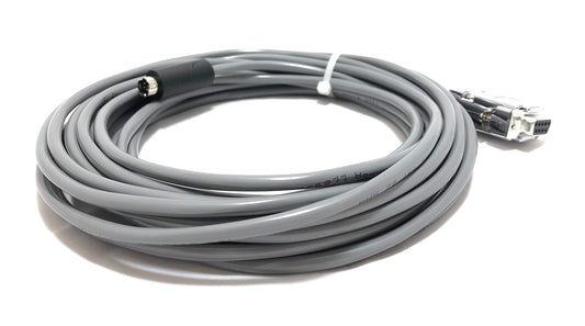 Go Electronic 100' EVI Control Cable VISCA RS232 Cable for Sony, PTZ Optics, and Other VISCA Compatible Cameras (8 Pin Mini Din to 9 Pin D-Sub Serial