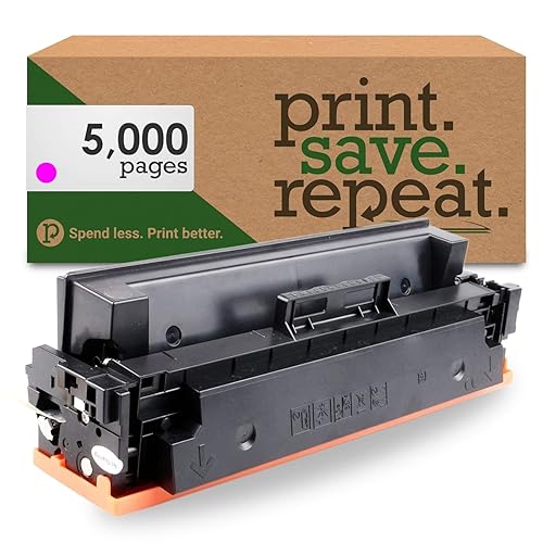 Print.Save.Repeat. 410X (CF413X) Magenta High Yield Compatible Toner Cartridge for HP Color LaserJet Pro M377, M452, M477 Laser Printer [5,000 Pages]