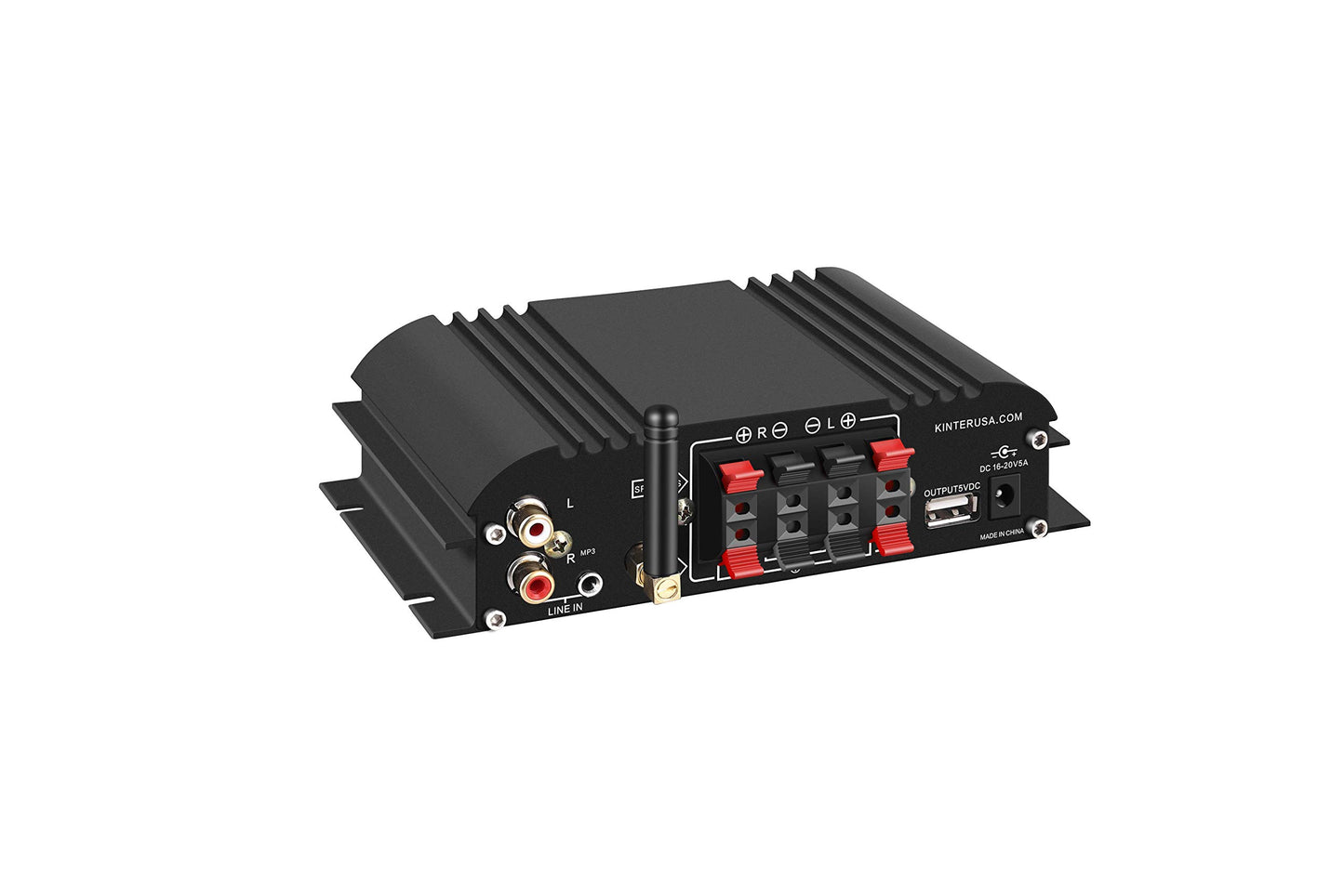 Kinter K3118-2.1 Bluetooth 5.0 Stereo Digital Receiver Amplifier 2.1 Channel Mini Hi-Fi Class D Amp 30 Watt x 2 Channels + 80 Watt Subwoofer for Home