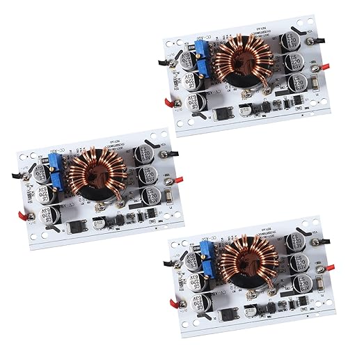 Aobao 3pcs 600W Constant Current Boost Converter DC-DC 10V-60V to 12-60V 10A Adjustable Step-up Power Supply Module Booster Constant Voltage Constant…