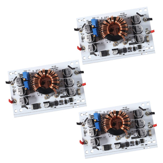 Aobao 3pcs 600W Constant Current Boost Converter DC-DC 10V-60V to 12-60V 10A Adjustable Step-up Power Supply Module Booster Constant Voltage Constant…