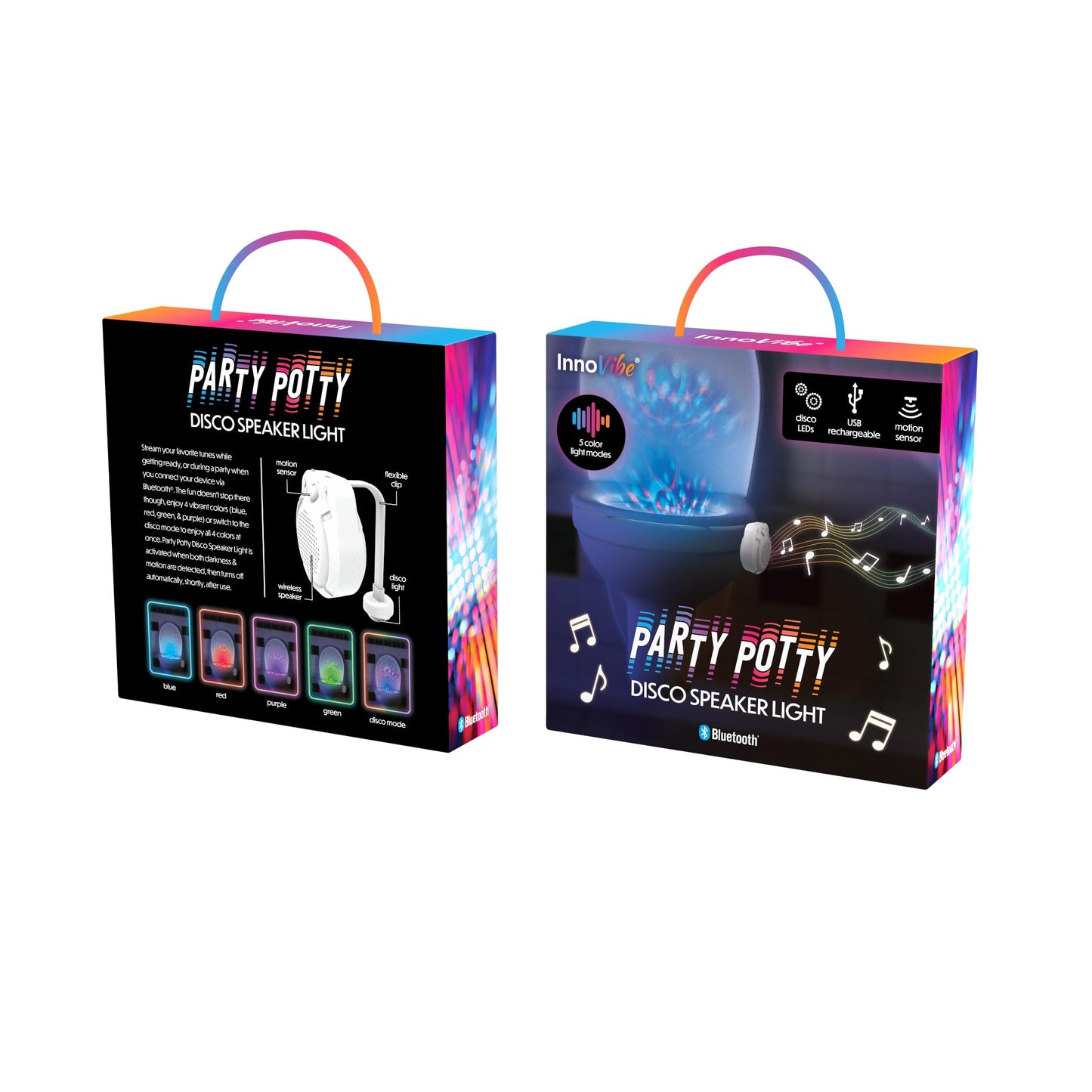 Toilet Disco Speaker, Motion Activated Light, Turn Your Late Night Bathroom into an Awesome Experience, 4 Awesome Lights to Optimize Your Fun
