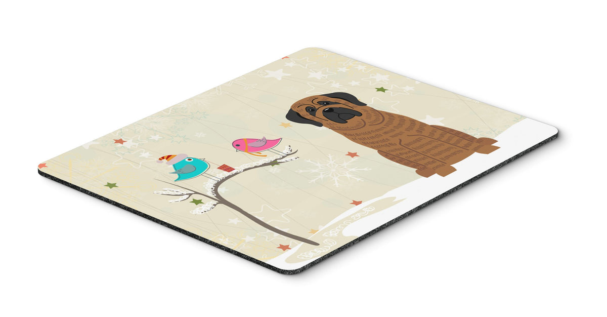 Caroline's Treasures BB2487MP Between Friends Mastiff - Brindle Mouse Pad, Hot Pad or Trivet for Home Office Gaming Working Computers Laptop Mouse