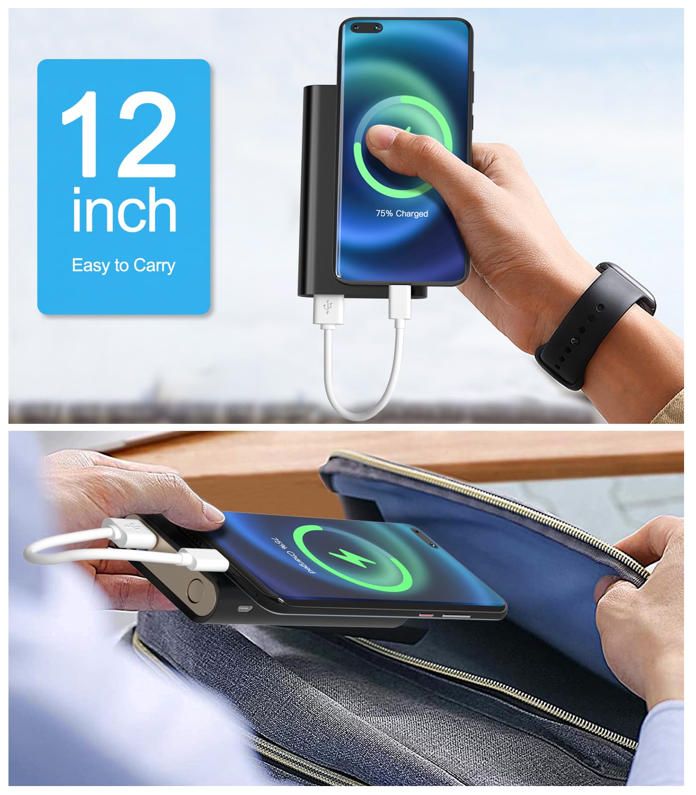 Short Micro USB Cable,Android Charger Compatible with Fire Stick,for Roku Stick,PS4.Fast Charging Cord for Kindle Tablet,for Bose SoundLink