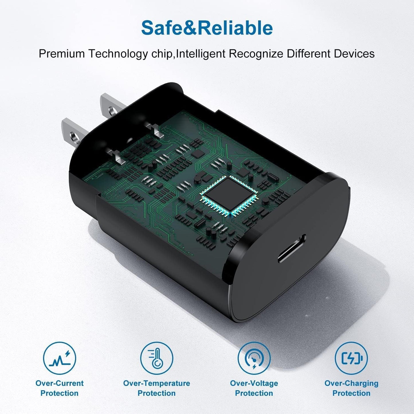 Type C Charger, 25W Type C Fast Charging Block, with USB C Charger Cable Compatible Galaxy S24/S23/S22/S22 Ultra/ S21/S21 Ultra/S20/ S20 Plus/ S20