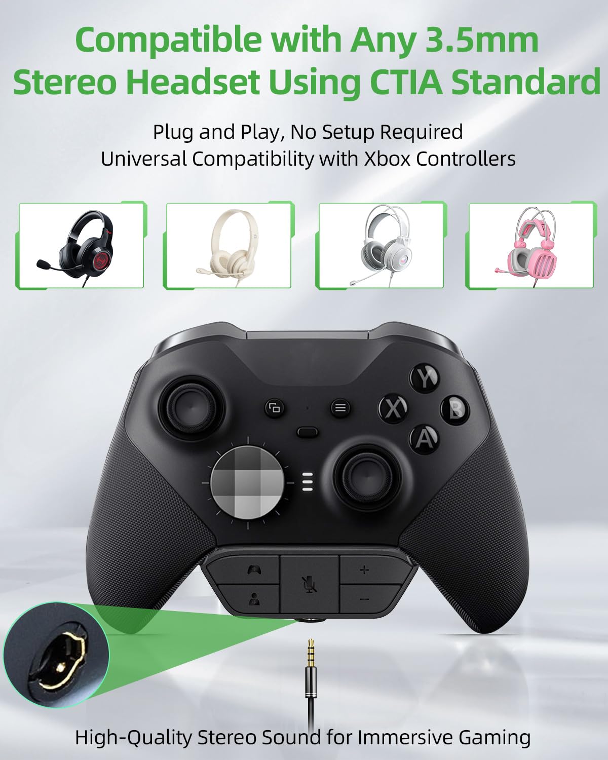 OLCLSS Stereo Headset Adapter for Xbox One - Adjust Audio Balance (model 2)