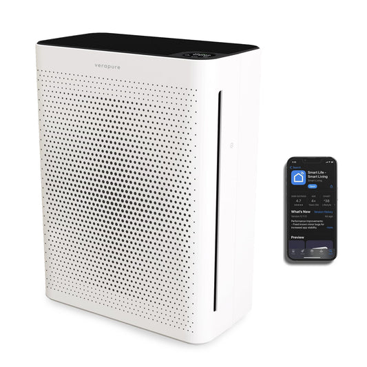 Verapure VP-120-WI Wifi enabled Air Purifier, 260 sq. ft, Air Quality Indicator, PM2.5 Sensor