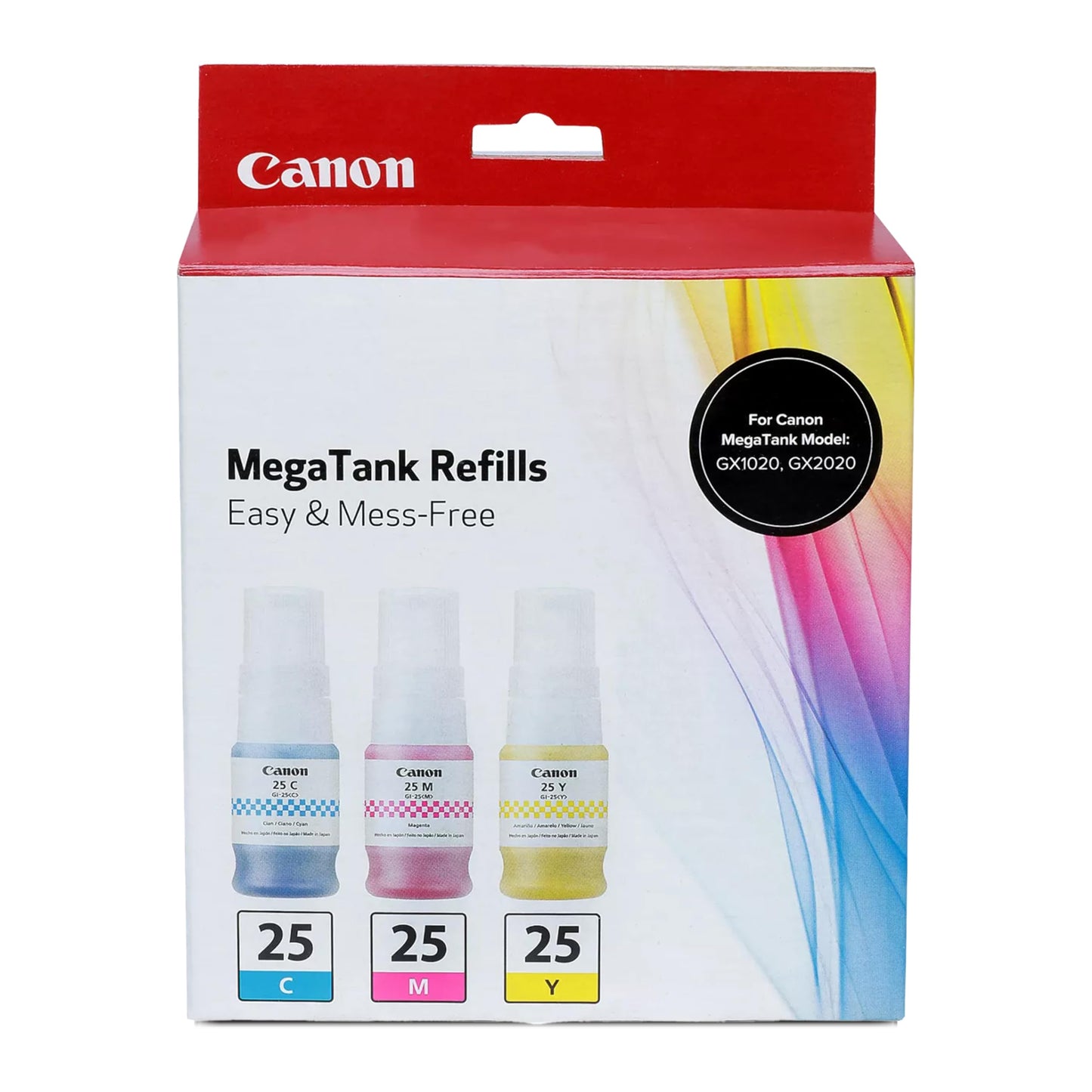 Canon GI-25 Genuine Ink Bottle Value Pack, Compatible with PIXMA GX2020, and GX1020 Printers