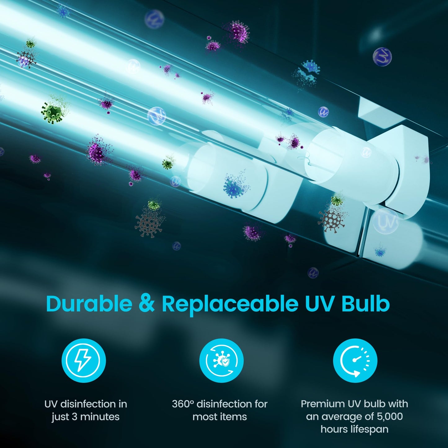 SalonDepot Replacement Bulbs ONLY for JY-520 UV Sanitizer Cabinet 6 Watt T5 UV Lamps 2 PCS