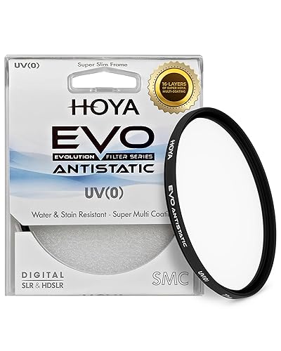 Hoya EVO Antistatic 40.5mm Filter - Camera Lens UV Filter w/ 16-Layer SMC Coating, 3mm Thick, Optical Glass for Superior Resolution - Dust, Stain
