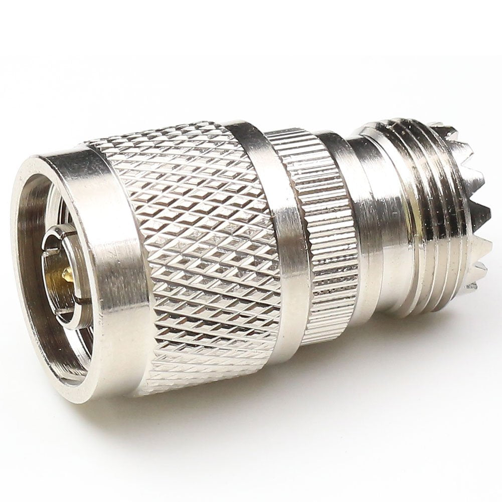 ANHAN N Male to UHF Female Connectors, Pl259 to N Type Coax Adapter, SO239 Female Adapter, 2 Packs