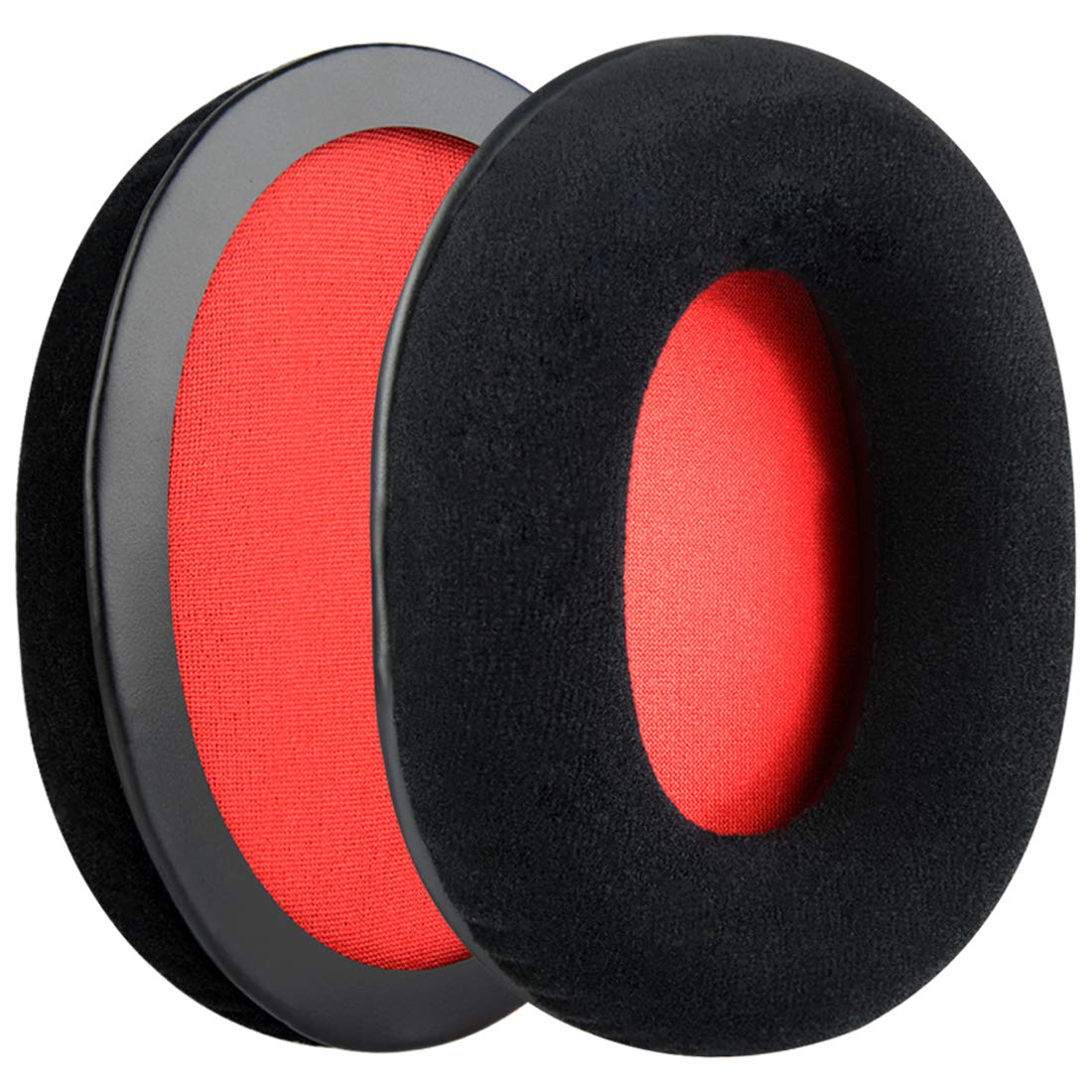 Geekria Comfort Velour Replacement Ear Pads Compatible with HyperX Cloud III/II/Flight/Flights/Stinger/Alpha/AlphaS Headphones, Ear Cushions (Black