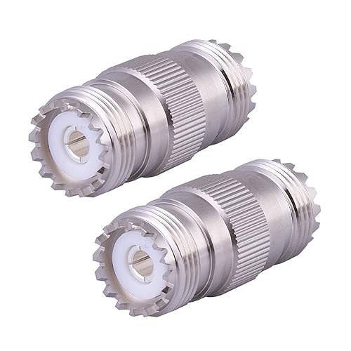 XRDS -RF UHF PL-259 to SO239 Female Adapter Connector Pack of 2 (NOT for TVs)