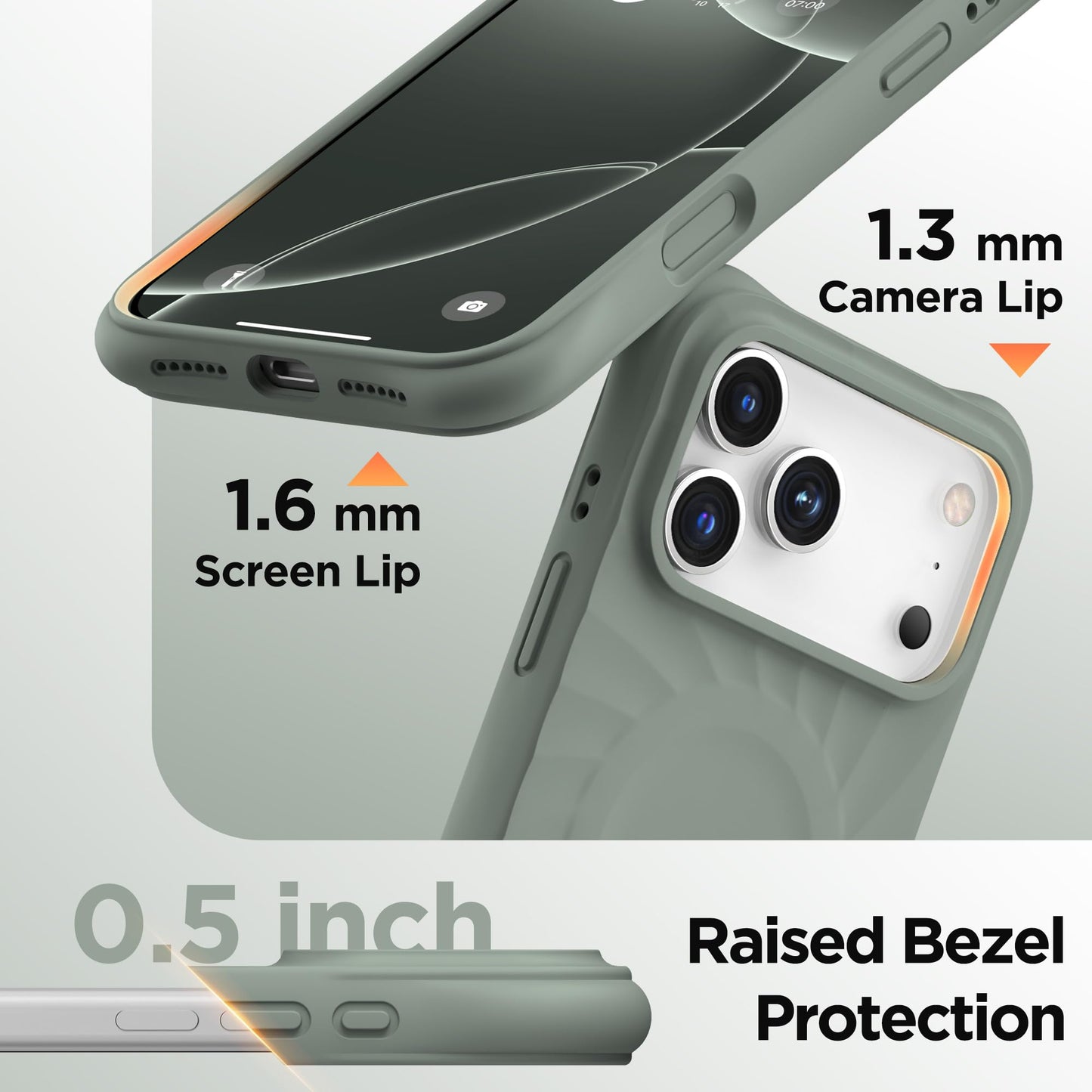 COFFKER for iPhone 17 Pro Case, Compatible with MagSafe, Screen Protector +[Integrated Silicone Camera Control Button], Shockproof Protective Magnetic