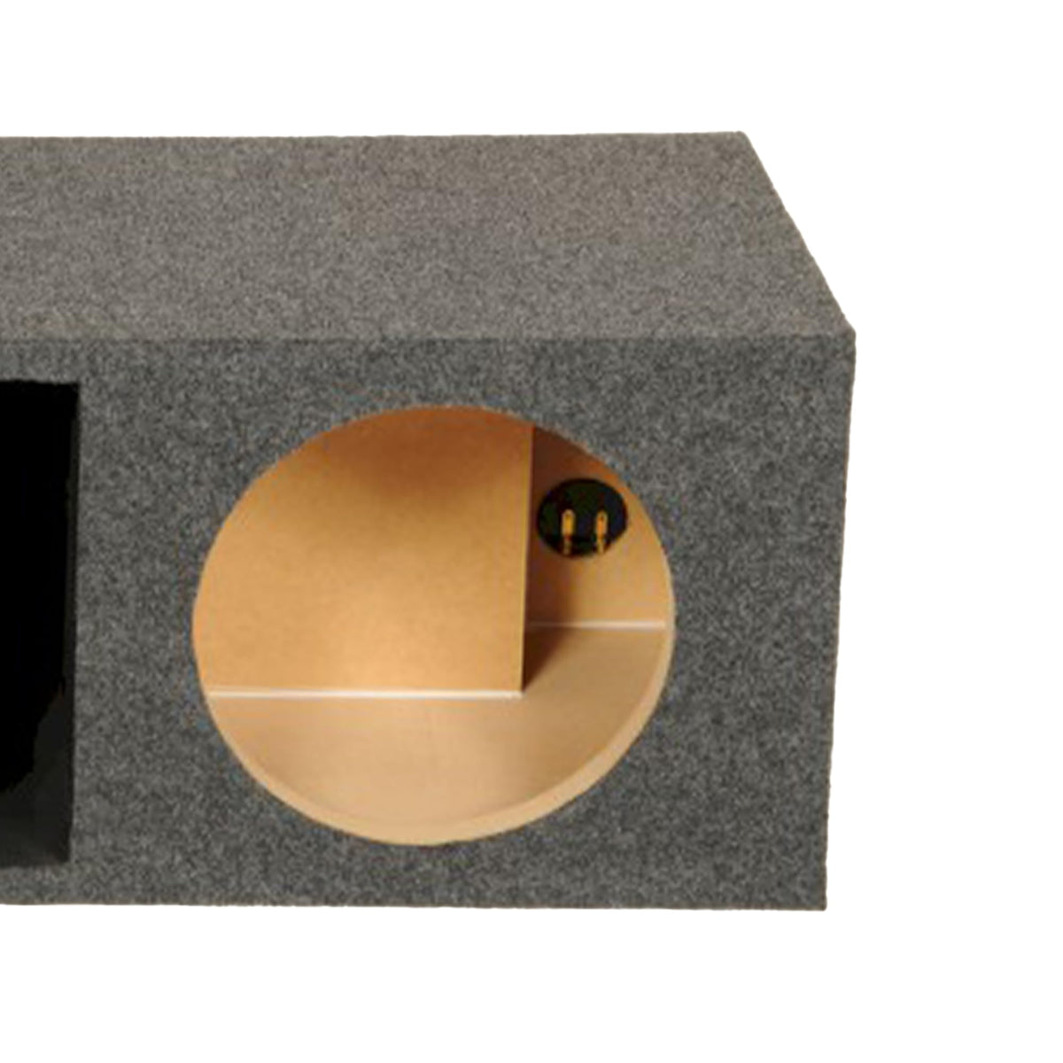 Q Power HD210-VENTED Dual 10-Inch Vented Subwoofer Box