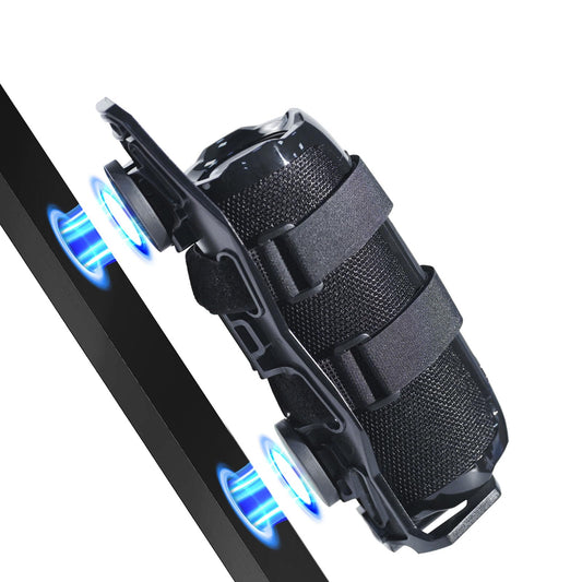 Magnetic Speaker Mount for Tool Chests/Fridge/Golf Cart/Boat Railing/UTV/ATV/Go Cart, Adjustable Strap Speaker Holder Attachment for JBL Charge