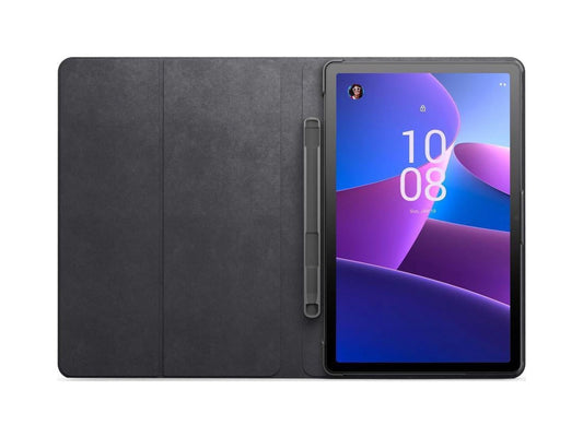 Lenovo - M10 Plus (3rd Gen) Folio Case (US) - 10-inch - Convertible Folio Stand - Built-in Pen Pouch - Sleep/Wake Function - Grey (Pen Sold
