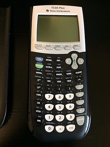 Texas Instruments Ti-84 Plus Graphing Calculator - Black (Renewed)