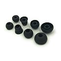 JustEarbuds Black Replacement Earbud Tips for Powerbeats 3, Powerbeats 2, Small, Medium, Large, Double Flange