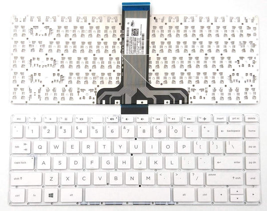 Lph Replacement White Keyboard for HP Stream 14-AX 14-AX010NR 14-AX010WM 14-AX020WM 14-AX020NR 14-AX022NR 14-AX027CL 14-AX030NR 14-AX030CA 14-AX030WM