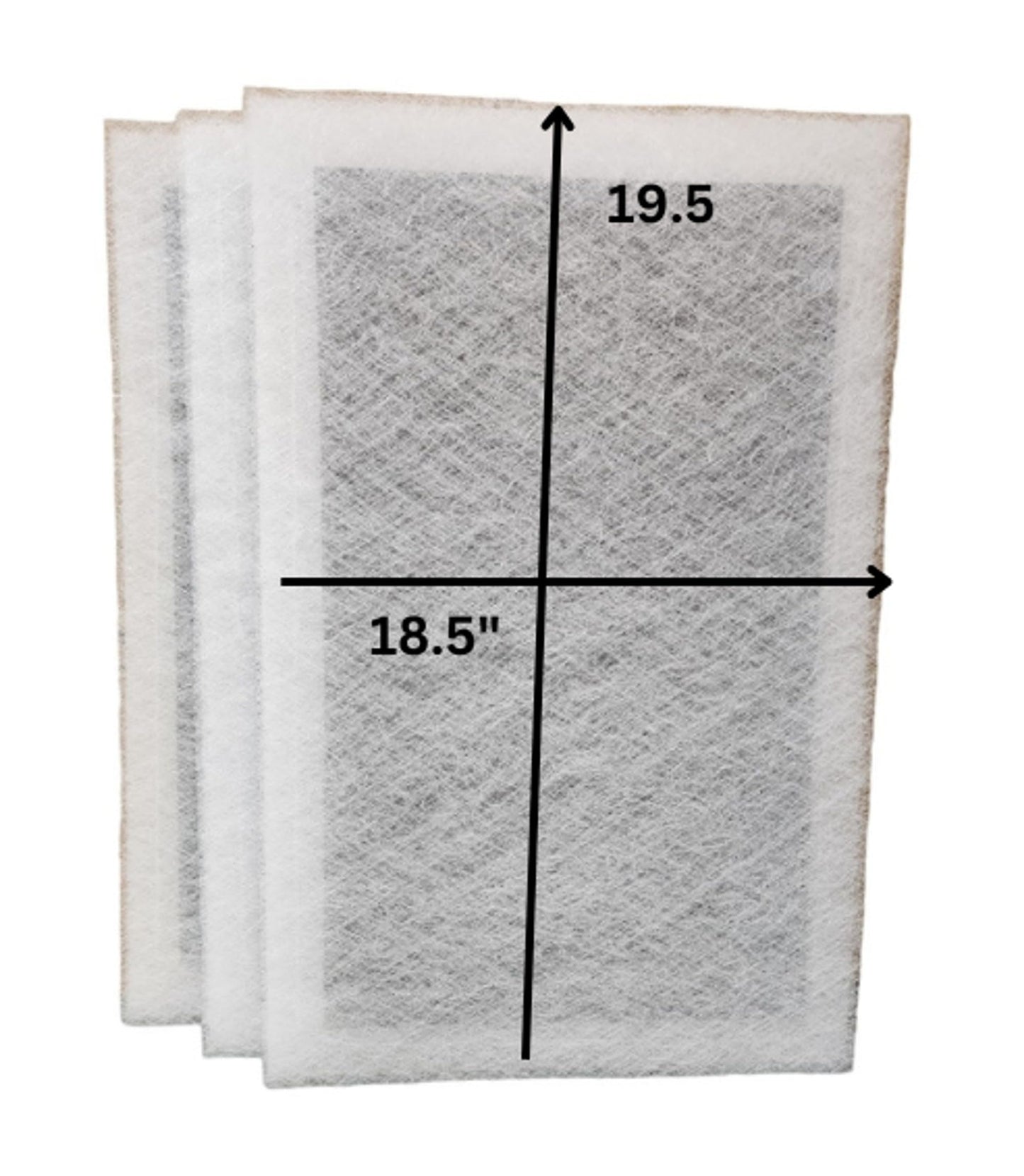 Fast-Shipped-Filters 3-20x21.5 Perfect Air Plus Filter Replacement Polarized Pads Actual Filter Size is 18.5"x19"