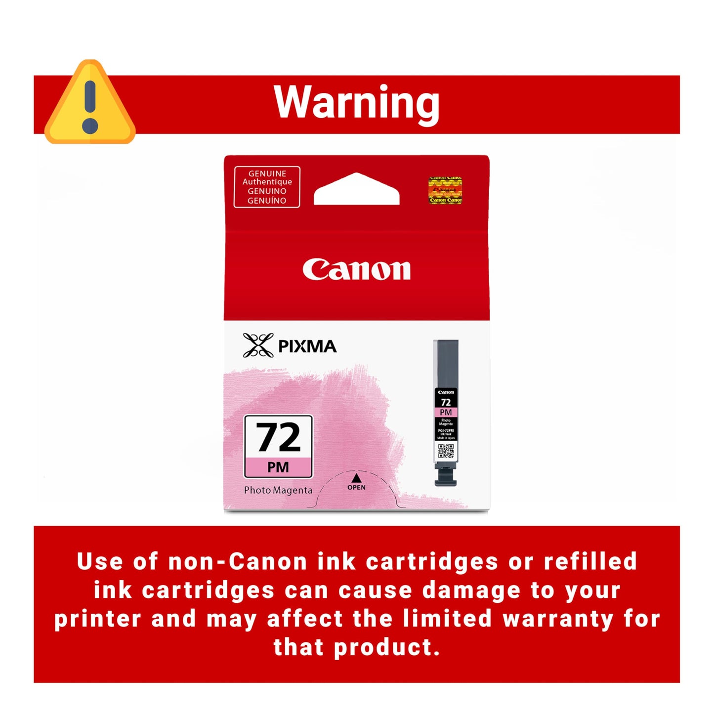 Canon PGI-72 Genuine Photo Magenta Ink Tank, Compatible with PIXMA PRO-10 Printers