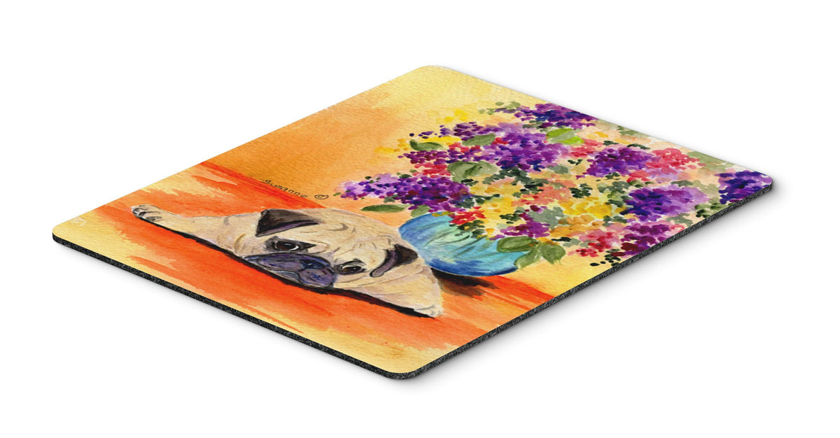 Caroline's Treasures SS8294MP Pug Mouse Pad, Hot Pad or Trivet for Home Office Gaming Working Computers Laptop Mouse Mat,Washable Large Mousepad