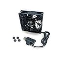 Coolerguys Single USB Fan for PlayStation, Xbox, Receivers, Roku (92mm)