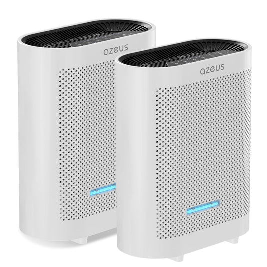 AZEUS 2-Pack Large Room Air Purifier for Home, True HEPA Air Purifiers for Smoke, Pets, Dust, Odor, Room HEPA Filter Air Purifier, Air Quality Sensor