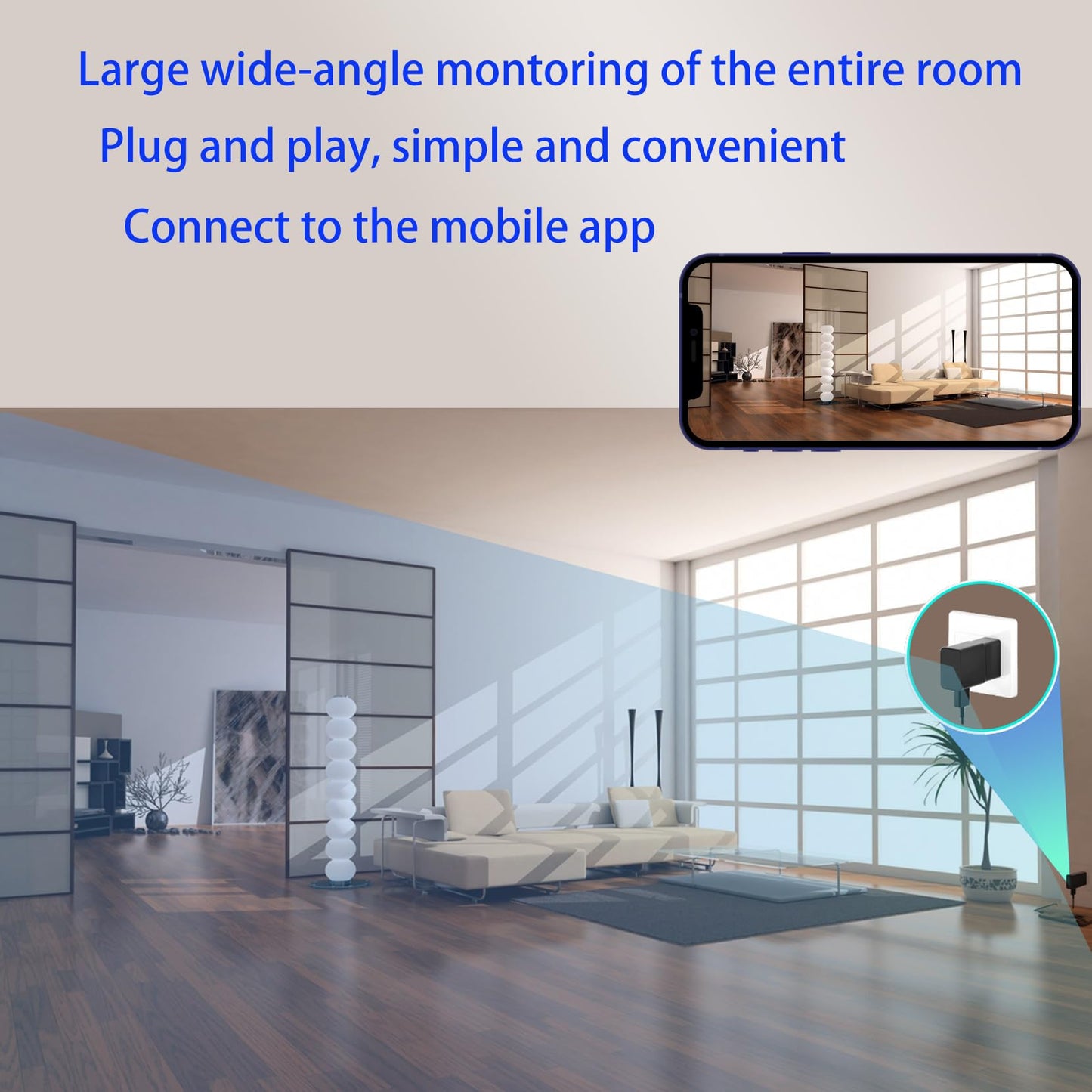 ZHOLIRNI Security Camera Charger ?1080P Indoor Surveillance Camera with Night Vision and Motion Detection?USB Charger Camera for Indoor Home,Business