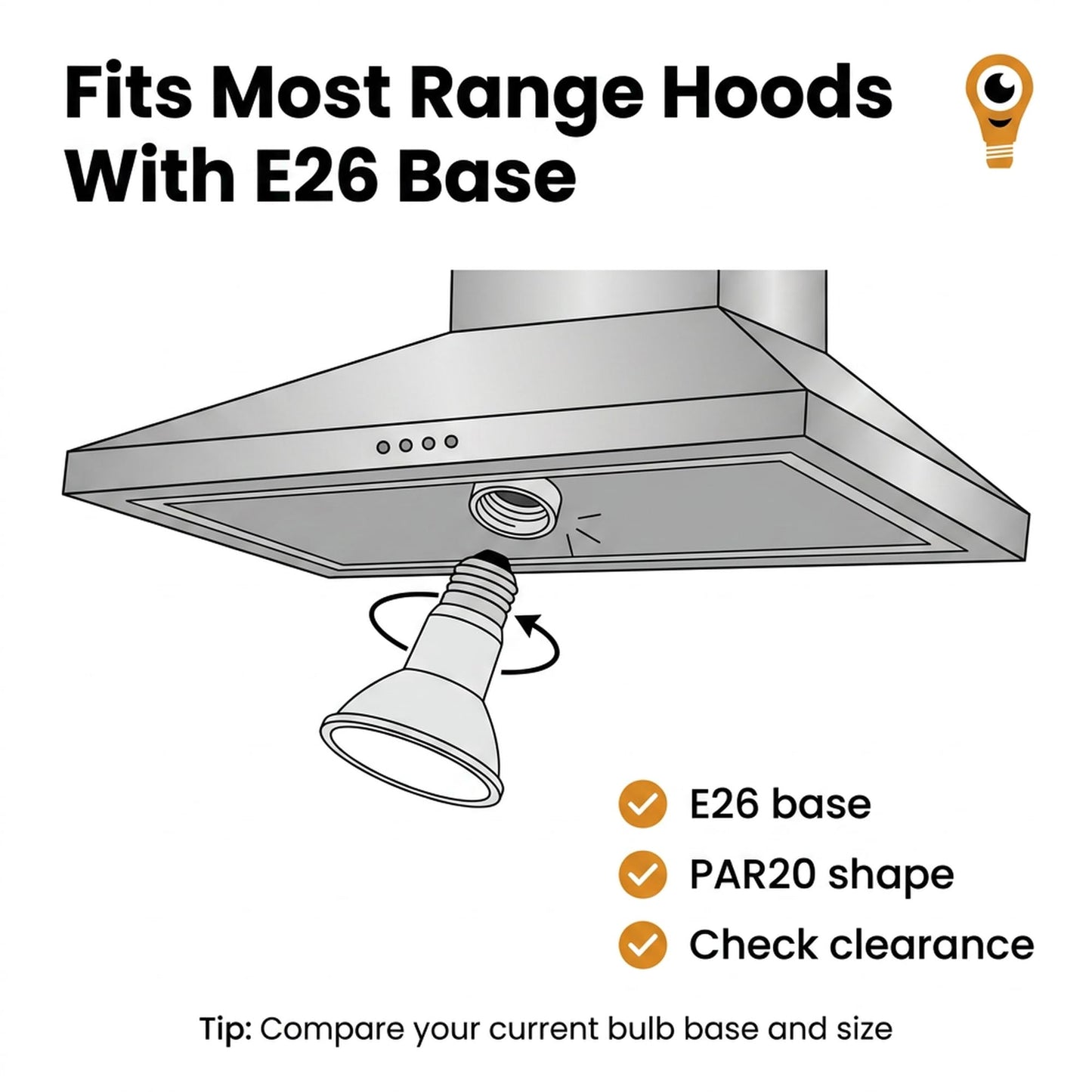 Par 20 6 Pack FL25 35PAR20/FL 35 Watt Halogen Spot Light Bulb Replacement 120V 130V Base Flood Beam Lighting Range Hood Oven PAR20 Reflector Excel